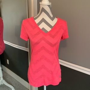 Adidas Coral V Neck Tee